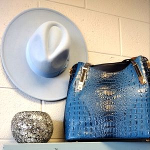 Blue Croc Bag